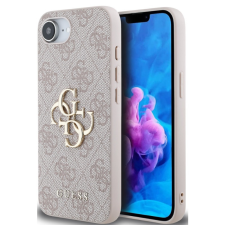 Guess PU 4G Metal Logo Apple iPhone 16e hátlap tok, rózsaszín tok és táska