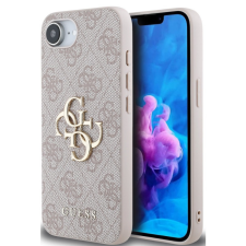 Guess PU 4G Metal Logo Apple iPhone 16e hátlap tok, rózsaszín tok és táska