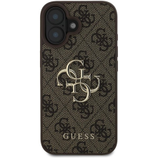 Guess PU 4G Metal Logo iPhone 16 Plus Brown tok mobiltelefon kellék