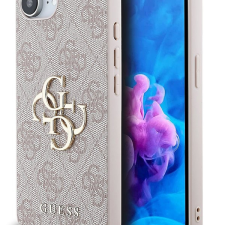 Guess PU 4G Metal Logo iPhone 16e rózsaszín tok tok és táska