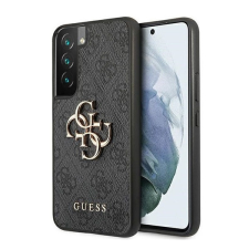 Guess PU 4G Metal Logo Samsung Galaxy S22 hátlap tok, szürke tok és táska