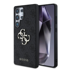 Guess PU 4G Metal Logo Samsung Galaxy S25 Ultra hátlap tok fekete tok és táska