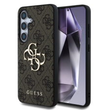 Guess PU 4G Metal Logo Samsung S931 Galaxy S25 hátlapvédő tok barna (GUHCS25S4GMGBR) tok és táska