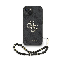 Guess PU 4G Metal Logo Strap tok iPhone 15 készülékhez fekete (901232) tok és táska