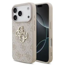 Guess Pu 4G Metal Logo tok, iPhone 18 Pro - rózsaszín tok és táska