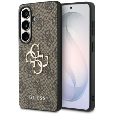 Guess PU 4G Metal Logo Zadní Kryt pro Samsung Galaxy S26+ Brown tok és táska