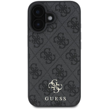 Guess PU 4G Small Metal Logo iPhone 16 szürke MagSafe tok tok és táska