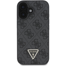 Guess PU 4G Strass Triangle Metal Logo iPhone 16 Black tok (GUHCP16SP4TDPK) tok és táska