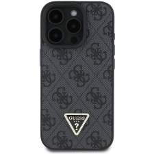 Guess PU 4G Strass Triangle Metal Logo iPhone 16 Pro Black tok (GUHCP16LP4TDPK) tok és táska
