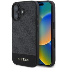 Guess PU 4G Stripe iPhone 16 Grey tok (GUHCP16SG4GLGR) tok és táska