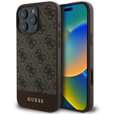 Guess PU 4G Stripe iPhone 16 Pro Max Brown tok (GUHCP16XG4GLBR) tok és táska