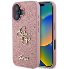 Guess PU Fixed Glitter 4G Metal Logo iPhone 16 Pink tok (GUHCP16SHG4SGP) tok és táska