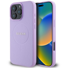 Guess PU Grained Classic Logo iPhone 16 Pro MagSafe lila tok (GUHMP16LPGHSMMU) tok és táska