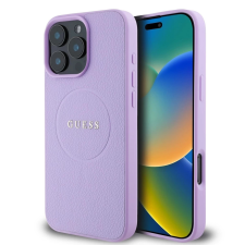 Guess PU Grained Classic Logo MagSafe tok iPhone 16 Pro Max készülékhez lila tok és táska