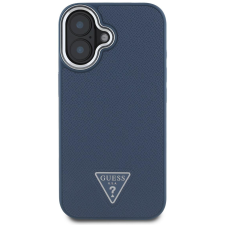 Guess PU Grained Triangle Logo iPhone 16 Blue tok (GUHMP16SPGTSPSB) tok és táska