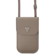 Guess PU Grained Triangle Logo Telefontáska, barna (GUCWBPGTSPSW) tok és táska
