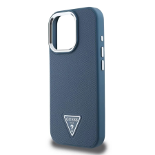 Guess PU háromszög logós tok iPhone 16 Pro sötétkék tok és táska