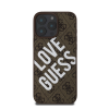 Guess PU Leather 4G Big Love Logo Apple iPhone 16 Pro Max Magsafe kompatibilis hátlap tok, barna