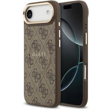 Guess PU Leather 4G Gold Frame iPhone Air barna MagSafe tok (GUHMP17MP4MSEGCW) tok és táska