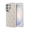 Guess PU Leather 4G Gold Frame Samsung Galaxy S26 Ultra mágneses tok, rózsaszín