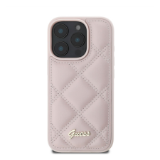 Guess PU Leather Quilted Apple iPhone 16 Pro hátlap tok, rózsaszín tok és táska