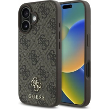 Guess PU Metal Logo Magsafe Apple iPhone 16 Hátlapvédő Tok Barna (GUHMP16SP4SM4MW) tok és táska