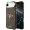 Guess PU Resin Logo Apple iPhone Air (2025) tok kameravédő peremmel, barna-arany