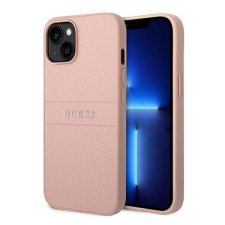 Guess PU Saffiano Apple iPhone 14 Plus bőr hátlap tok, rózsaszín tok és táska