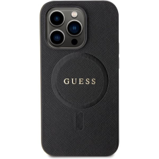 Guess PU Saffiano iPhone 15 Pro MagSafe fekete tok tok és táska