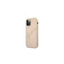 Guess PU Saffiano Vintage Script Apple iPhone 12/12 Pro hátlap tok, arany tok és táska