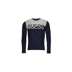 Guess Pulóverek ALEX LS CN LOGO SWEATER Tengerész EU L