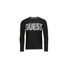 Guess Pulóverek AMYAS LS CN SLOGAN SWEATER Fekete EU S férfi pulóver, kardigán