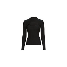 Guess Pulóverek LS RIB CUTOUT SWTER Fekete EU L