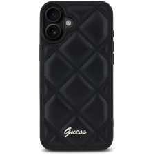 Guess Quilted iPhone 16 fekete PU bőr tok tok és táska