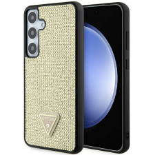 Guess Rhinestone Triangle tok Samsung Galaxy S24+ telefonhoz - arany tok és táska