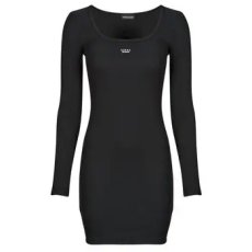 Guess Rövid ruhák DRESS SLIM RIB EMBRO Fekete EU S