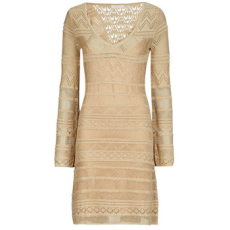 Guess Rövid ruhák NELLIE VN LS DRESS Arany EU M