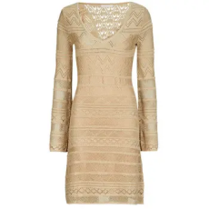 Guess Rövid ruhák NELLIE VN LS DRESS Arany EU S