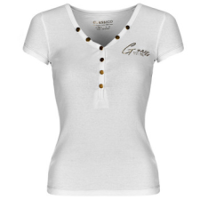Guess Rövid ujjú pólók HENLEY OLYMPIA Fehér EU M női póló