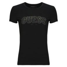 Guess Rövid ujjú pólók LOGO LACE Fekete EU M