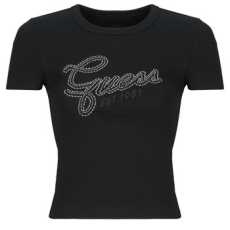 Guess Rövid ujjú pólók SS CN GUESS STUDS Fekete EU XL