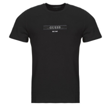 Guess Rövid ujjú pólók SS CN LOGO BOX TEE Fekete EU S férfi póló