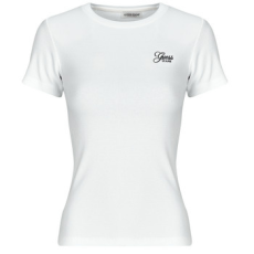 Guess Rövid ujjú pólók SS CN SNAP EMBRO SLIM TOP Fehér EU S