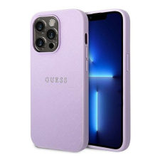 Guess Saffiano Strap Apple iPhone 14 Pro hátlap tok, lila tok és táska