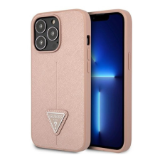 Guess SaffianoTriangle Apple iPhone 14 Pro Max hátlap tok, pink tok és táska