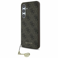 Guess Samsung Galaxy S24 FE tok - Guess Hardcase 4G Charms Collection (GUHCS24FEGF4GBR) - barna tok és táska