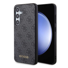 Guess Samsung Galaxy S24 tok - Guess Hardcase 4G fém arany logó (GUHCS24SG4GFGR) - fekete tok és táska