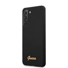 Guess Samsung S21 Plus GUESS GUHCS21MLSLMGBK Liquid Silicon Hátlap - Fekete tok és táska