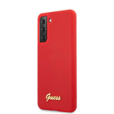 Guess Samsung S21 Plus GUESS GUHCS21MLSLMGRE Liquid Silicon Hátlap - Piros tok és táska