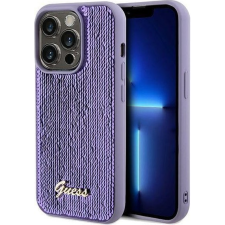 Guess Sequin Script Logo iPhone 14 Pro tok, lila (GUE003163) tok és táska